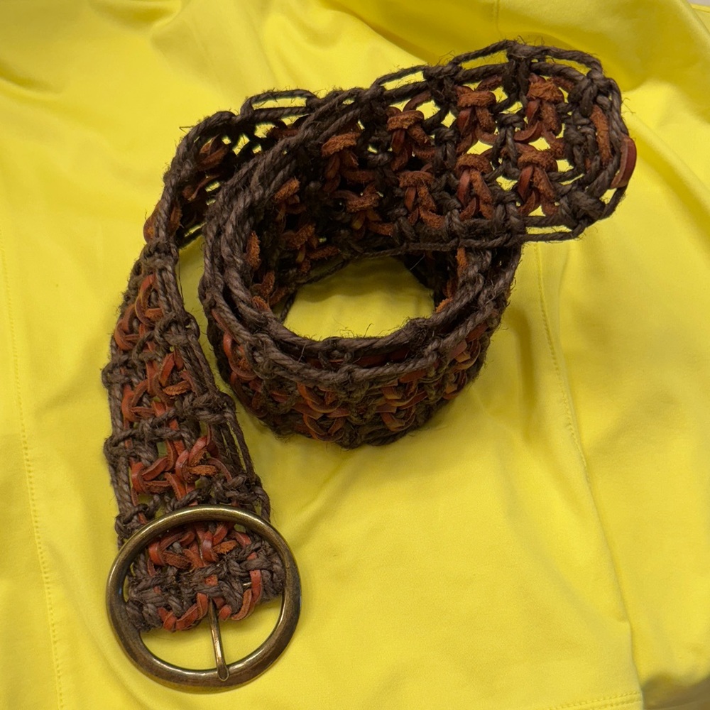 Woven Brown Belt